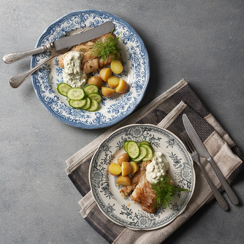 ViktVäktarna - Smörstekt torsk med potatis och äppelremoulade