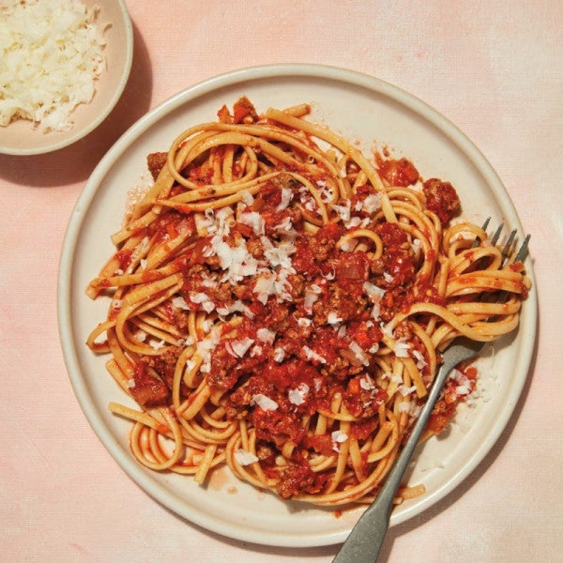 Linguine complet à la Bolognaise