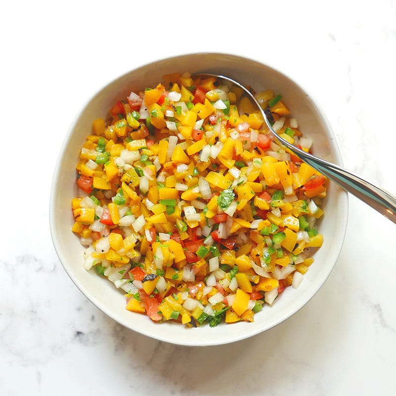Photo of Grilled Peach Salsa by Brad the Boxer by WW