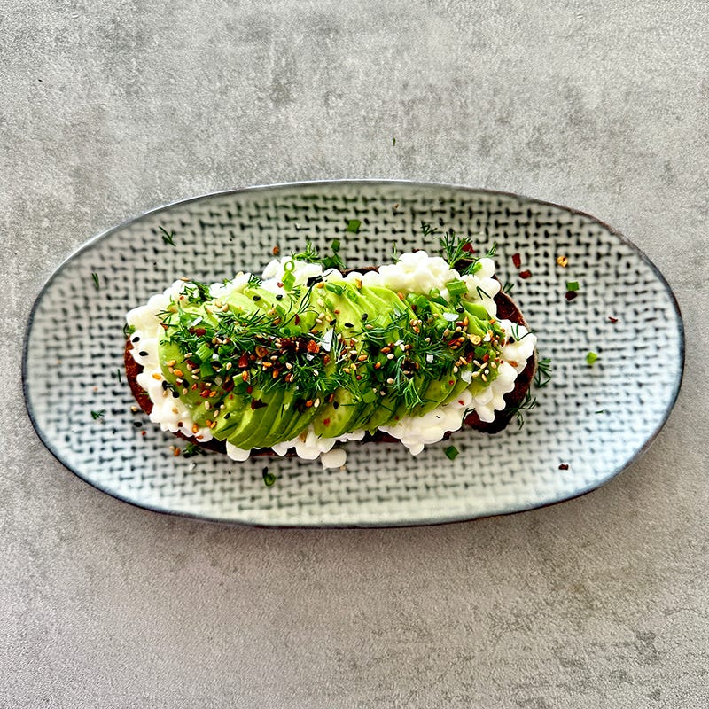 ViktVäktarna - Avokado- och cottage cheesetoast