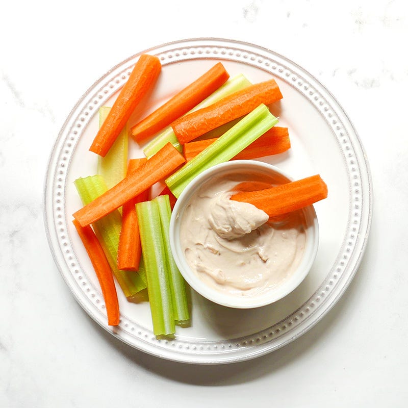 Photo of Creamy onion dip with veggie sticks by WW