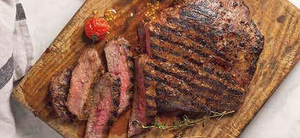 Grilled honey-chipotle flank steak