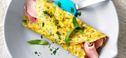 Classic French omelette