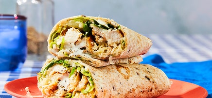 Grilled chicken ranch wrap
