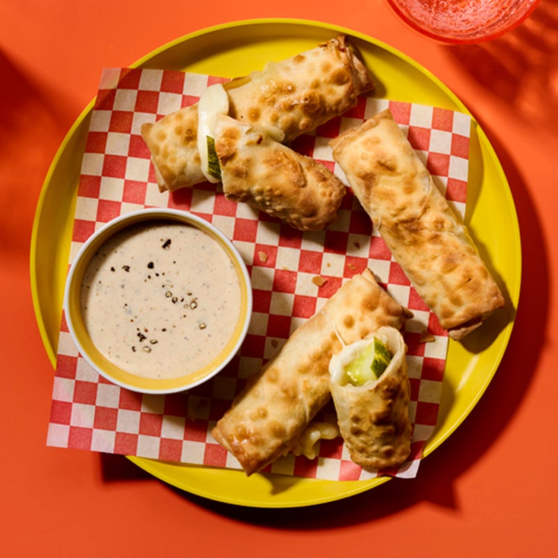 Photo of Air-fried pickle and cheese rolls by WW