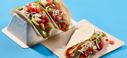 Chipotle very veggie tacos