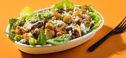 Chicken & rice bowl at Chipotle