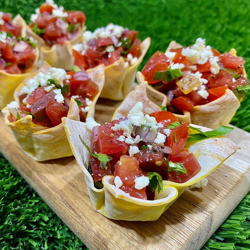 bruschetta wonton cups