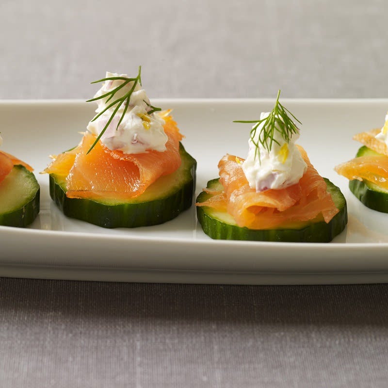 Photo of Smoked salmon & cucumber canapes by WW