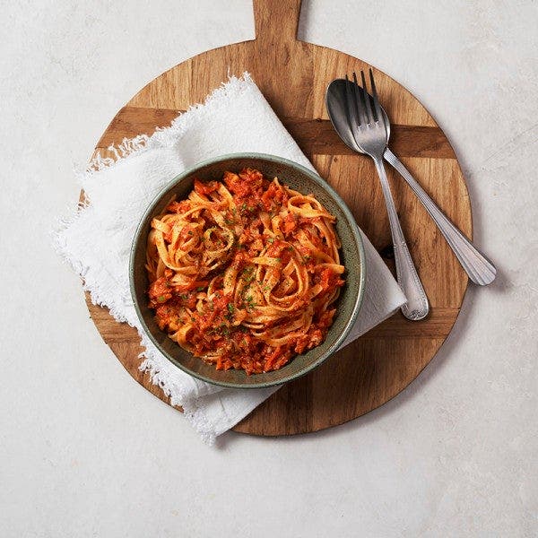 Spaghetti à la bolognaise au tempeh