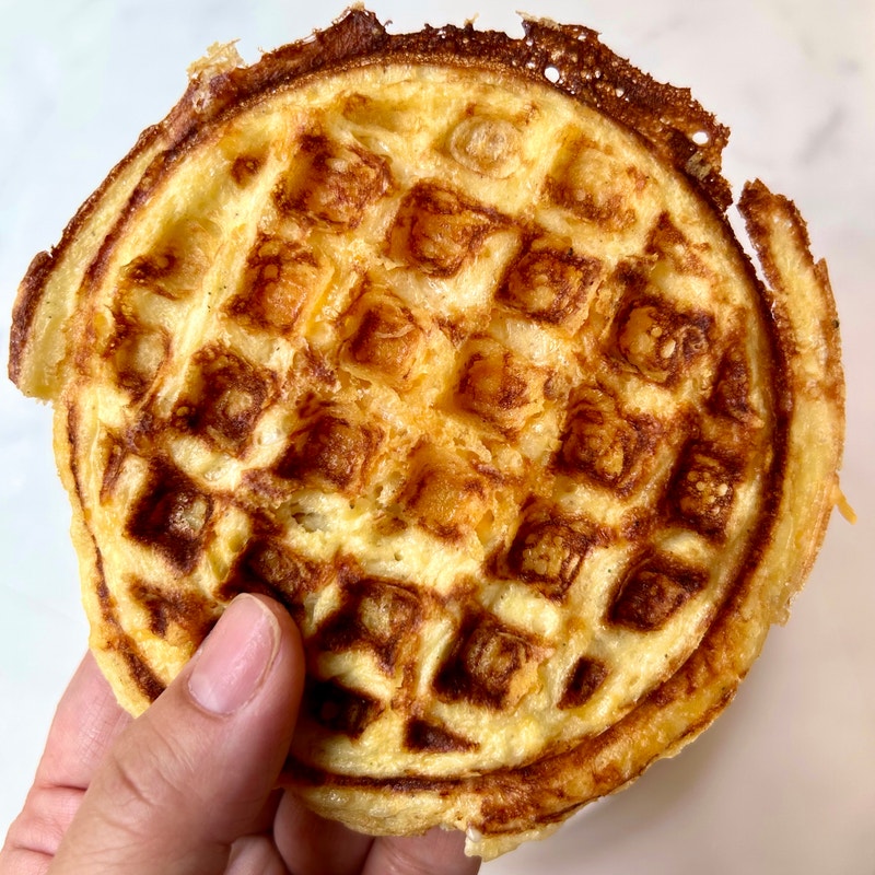 Cheesy waffle