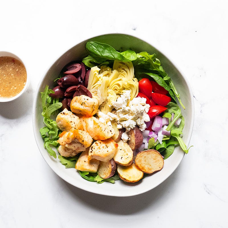 Photo of Meal Prepped Greek Salad by Hannah King by WW