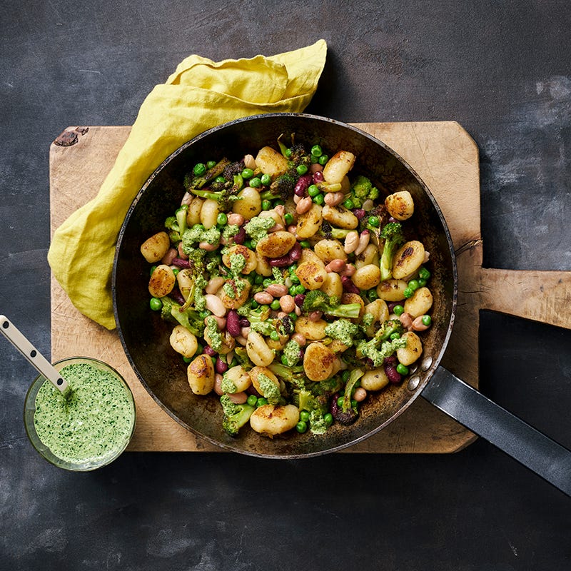 ViktVäktarna - Gnocchi med bönor och ruccolapesto