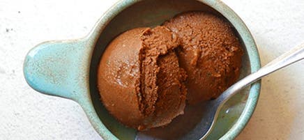 Crème glacée de courgettes au chocolat