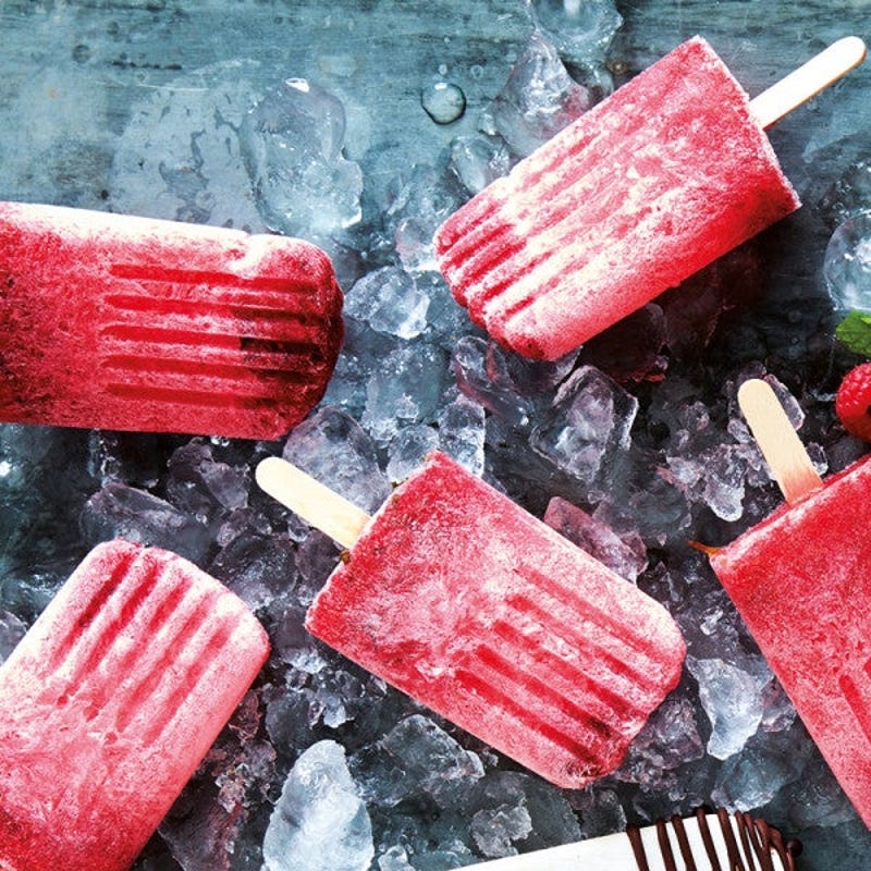 Photo of Raspberry-mint ice pops by WW