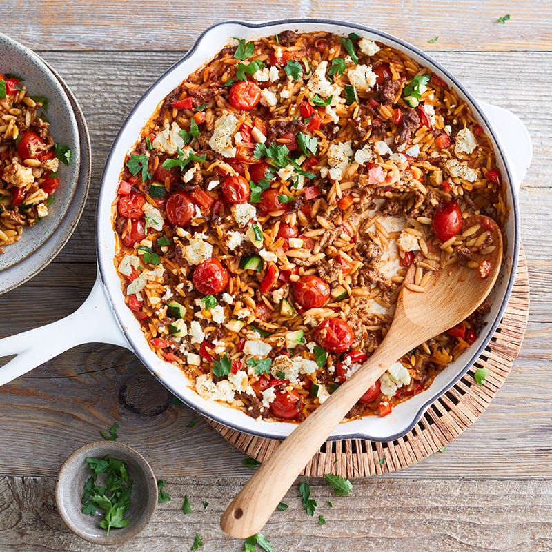 ViktVäktarna - Salladsostgratinerad köttfärs- och risonipanna