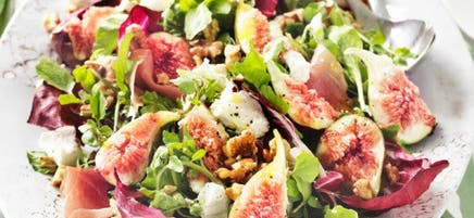 Salade de figues et de prosciutto