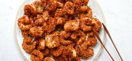 Crevettes croustillantes au miel par Sheila Williams