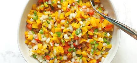 Salsa de pêches grillées par Brad the Boxer