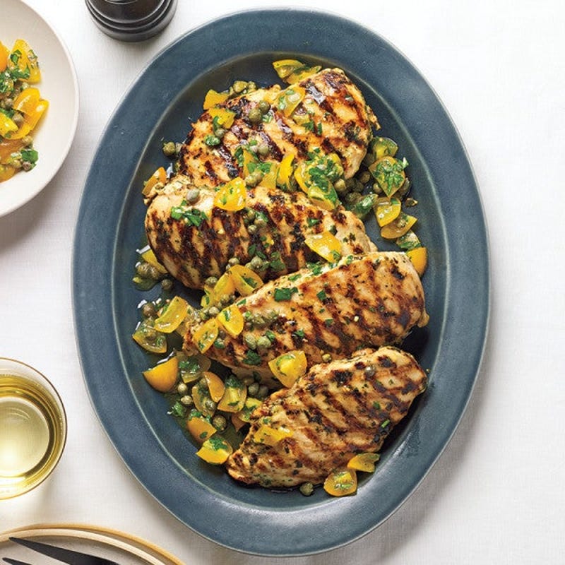 Photo of Grilled chicken with tomato-anchovy sauce by WW