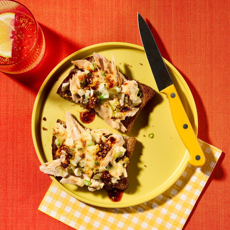 Photo of Open-faced spicy tuna melt by WW