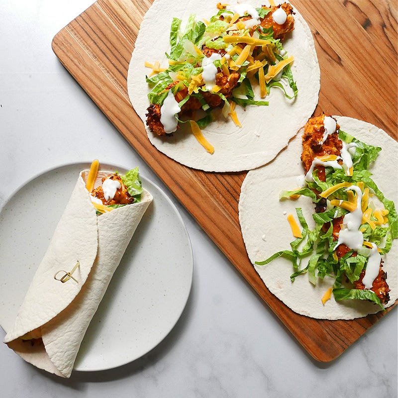 Photo of Spicy Buffalo Chicken Wrap by Idris Gettani by WW