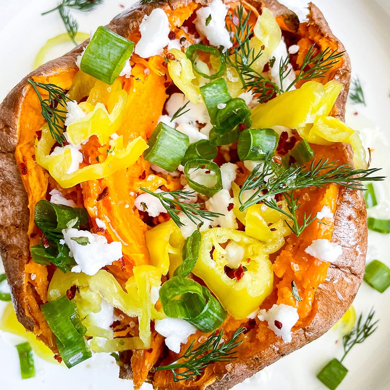 Stuffed sweet potato