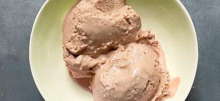 Chocolate peanut butter "ice cream"