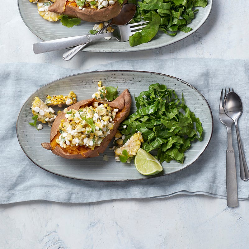 ViktVäktarna - Bakad sötpotatis med grillad majsröra