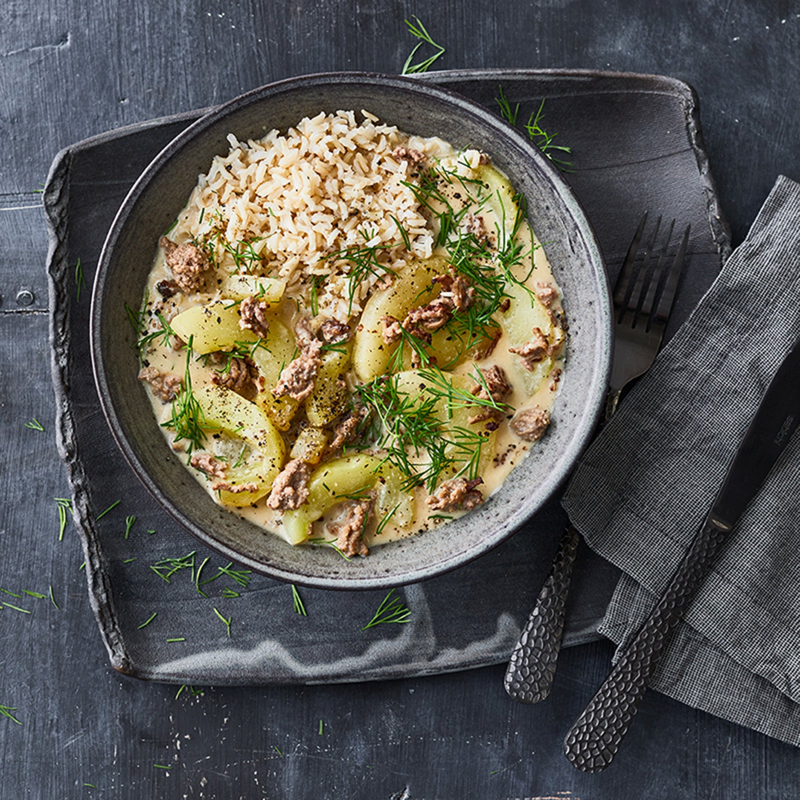 Schmorgurken mit Reis Rezept | WW Deutschland Schmorgurken mit Reis Rezept | WW Deutschland