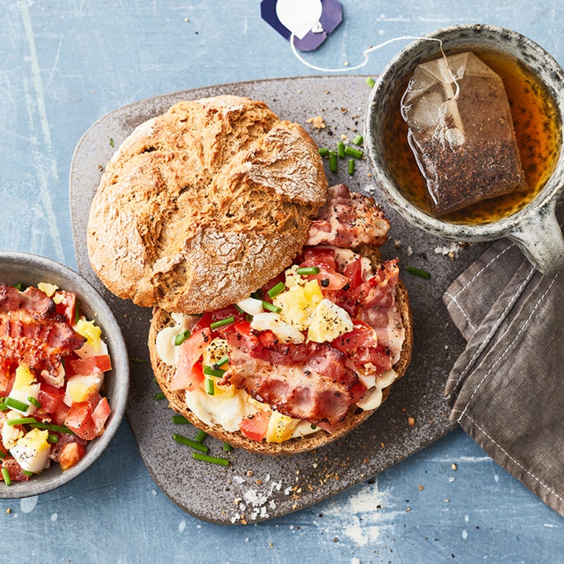 Ei-Brötchen mit Bacon