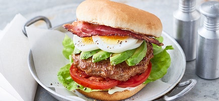 Turkey Cobb salad burger