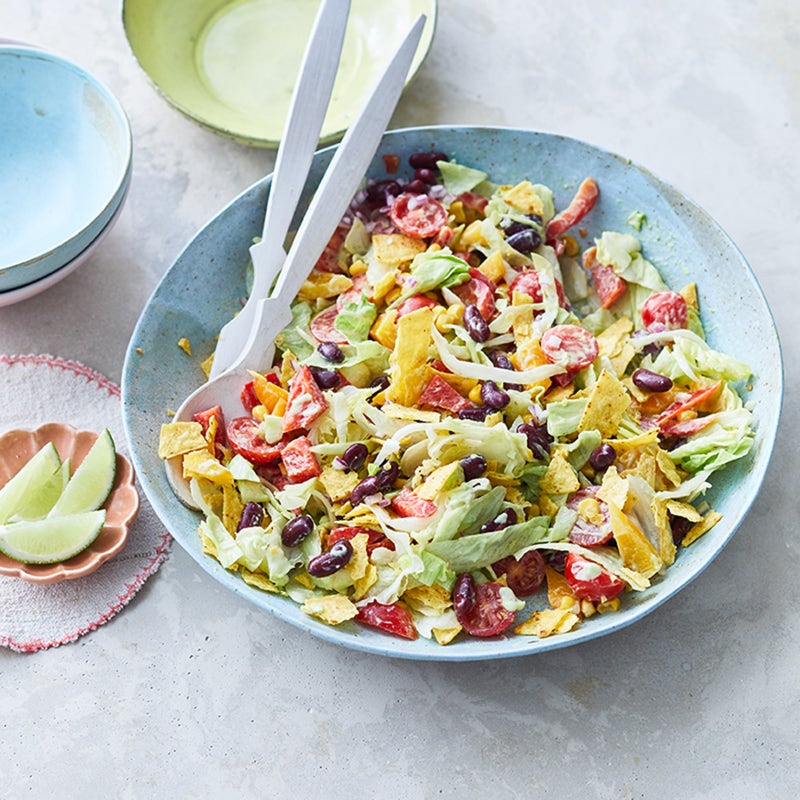 Salade mexicaine avec vinaigrette à l'avocat