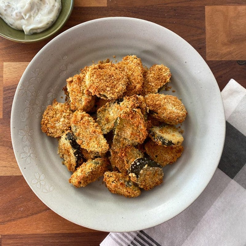 Photo de Croustilles de cornichons à la friteuse à convection par WW