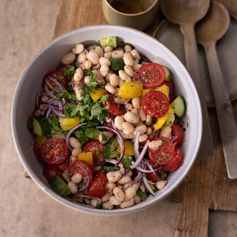 Schneller Weiße-Bohnen-Salat