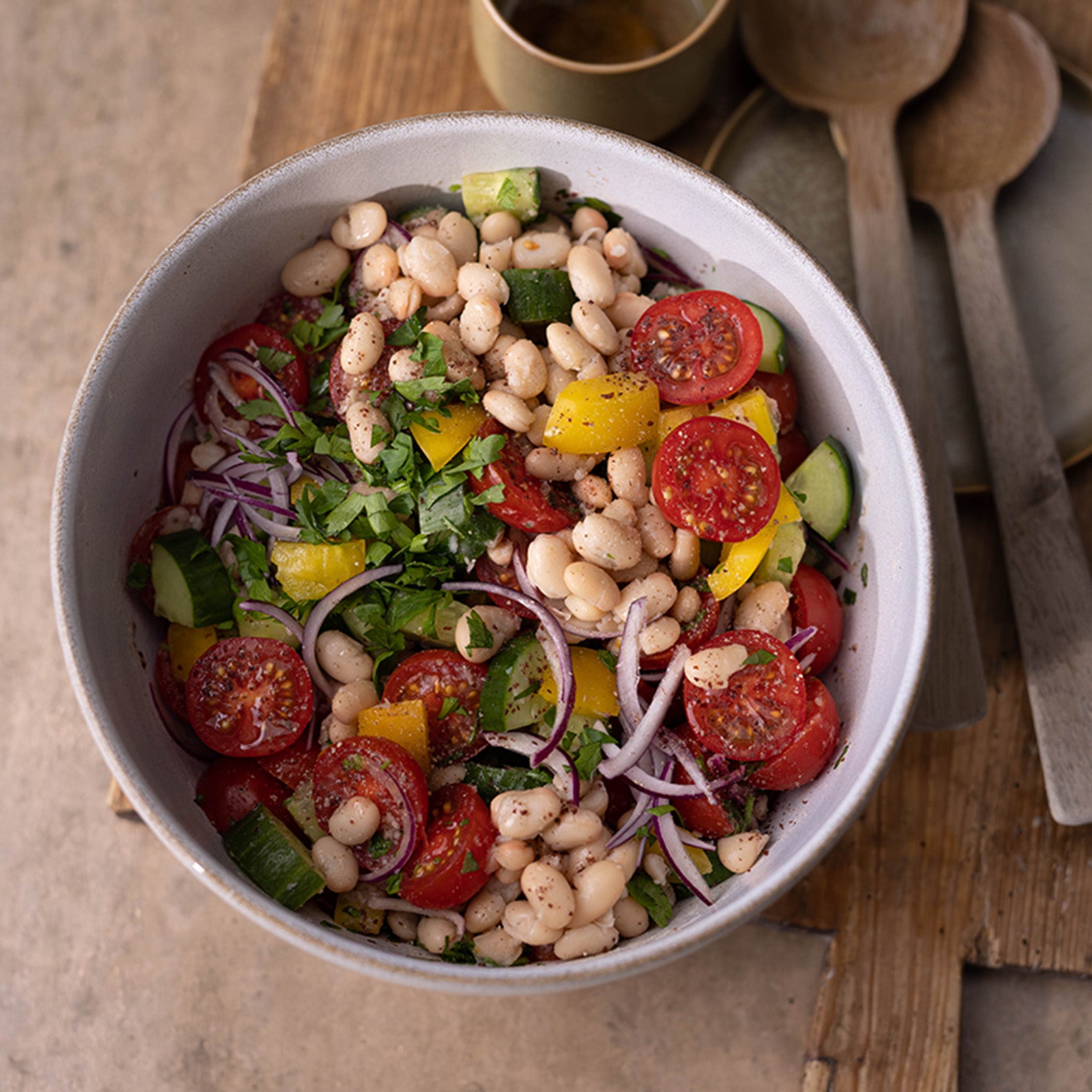 Schneller Weiße-Bohnen-Salat Rezept | WW Deutschland Schneller Weiße-Bohnen-Salat Rezept | WW Deutschland