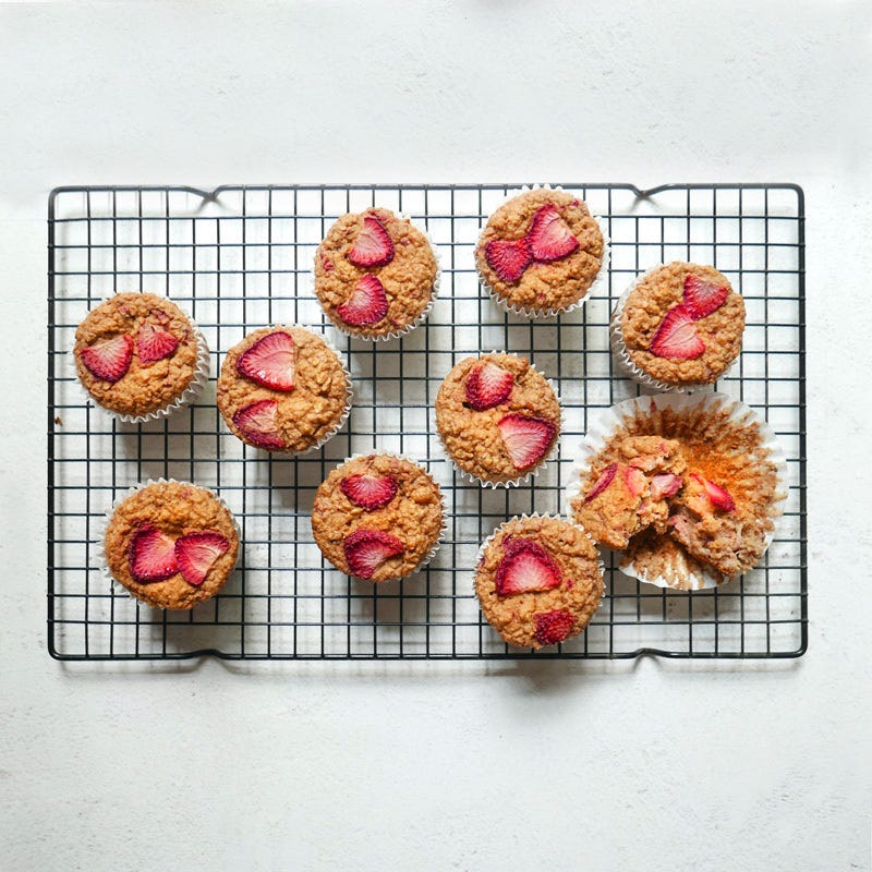 Photo of Strawberry and cottage cheese muffins by WW