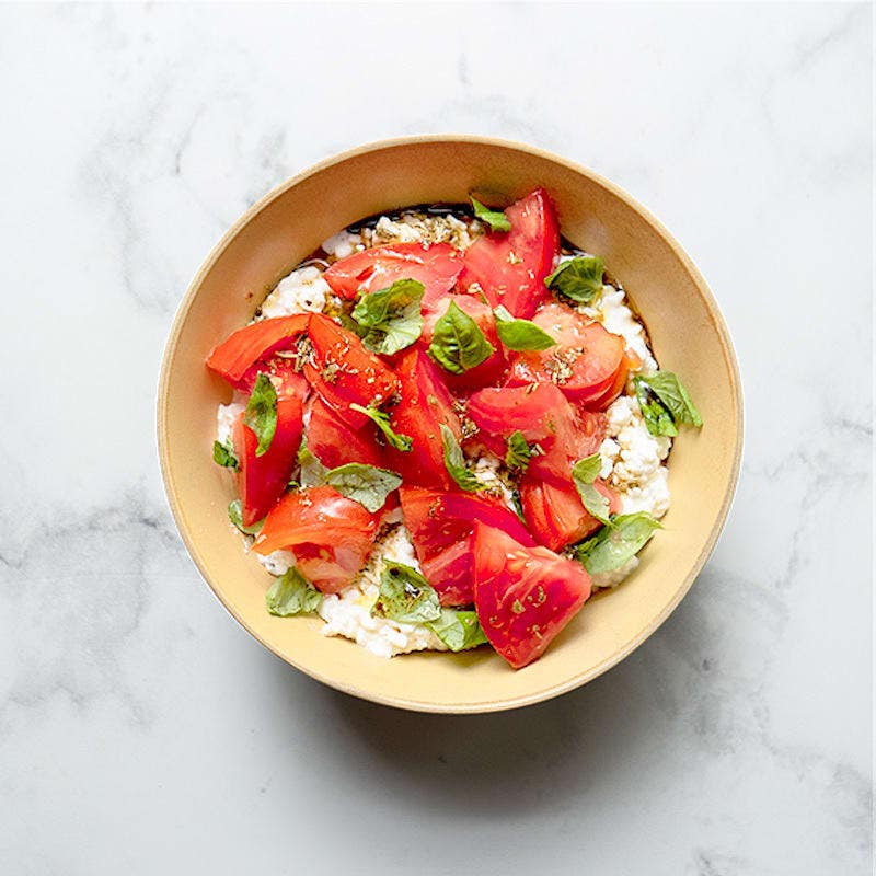 Cottage cheese caprese