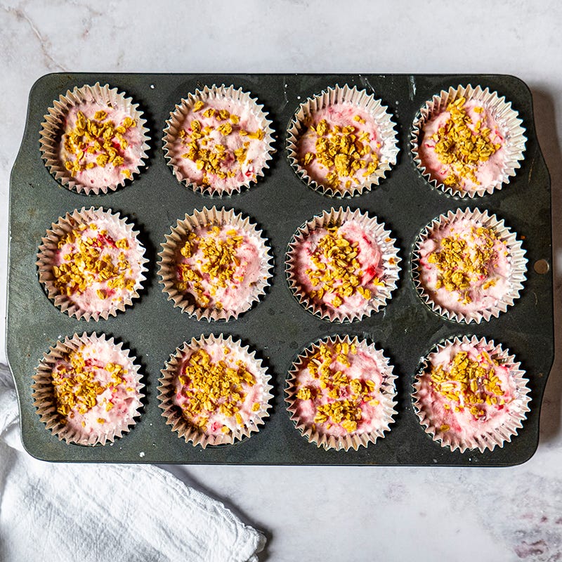 ViktVäktarna - Frozen yoghurtmuffins med granolatopping