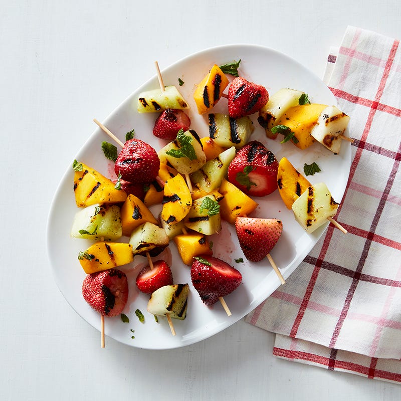 ViktVäktarna - Grillade fruktspett med mynta