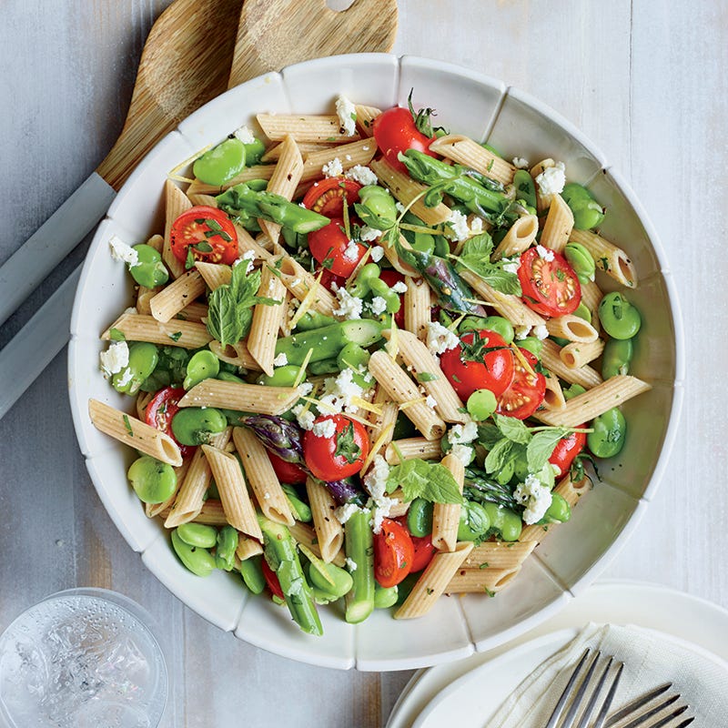 ViktVäktarna - Pastasallad med sparris, bondbönor och feta