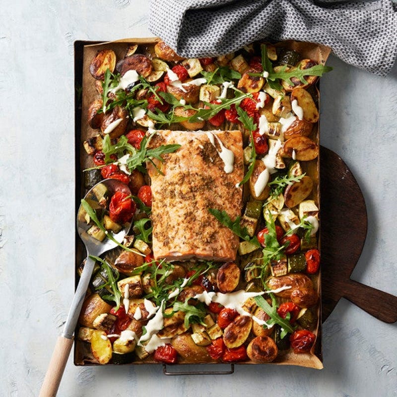 Saumon aux légumes et au citron