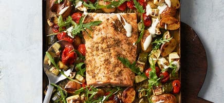 Saumon aux légumes et au citron