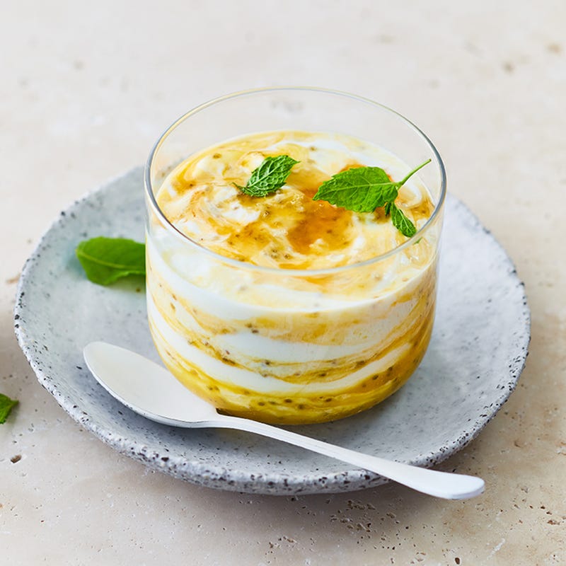 Chia-Mango-Mus mit Skyr