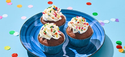 Baked fudge bar cupcakes