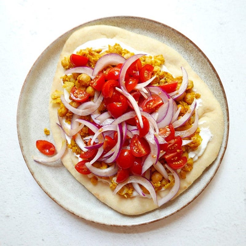 Photo de Pains plats de pois chiches au cari par WW