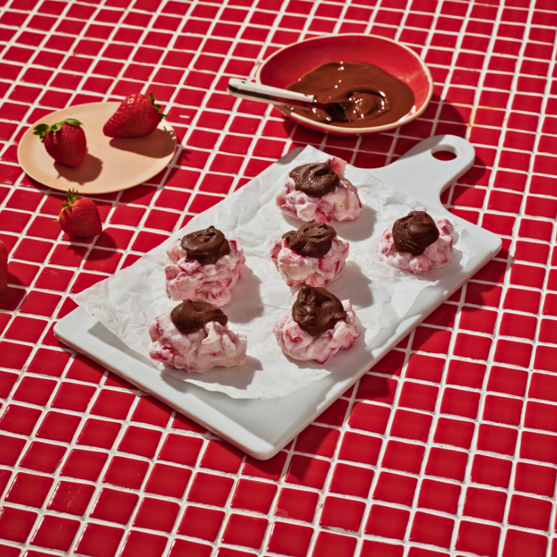 Photo of Frozen strawberry yogurt bites by WW