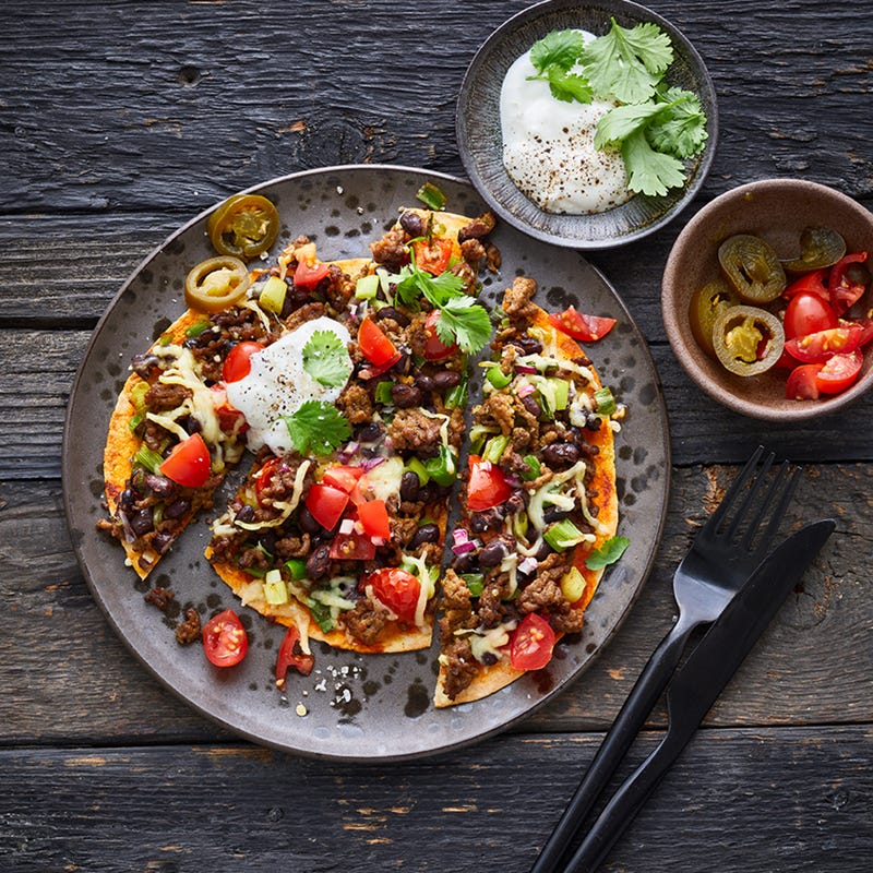 Tostada aus dem Ofen