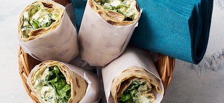 Egg salad wraps