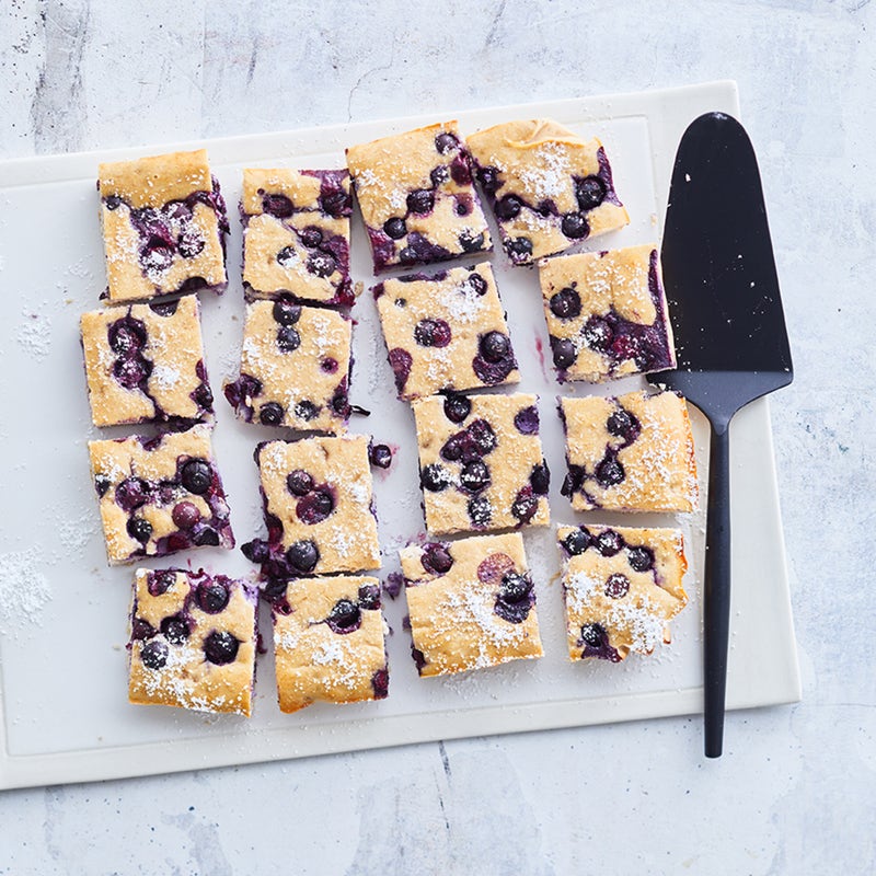 Blaubeer-Protein-Kuchen